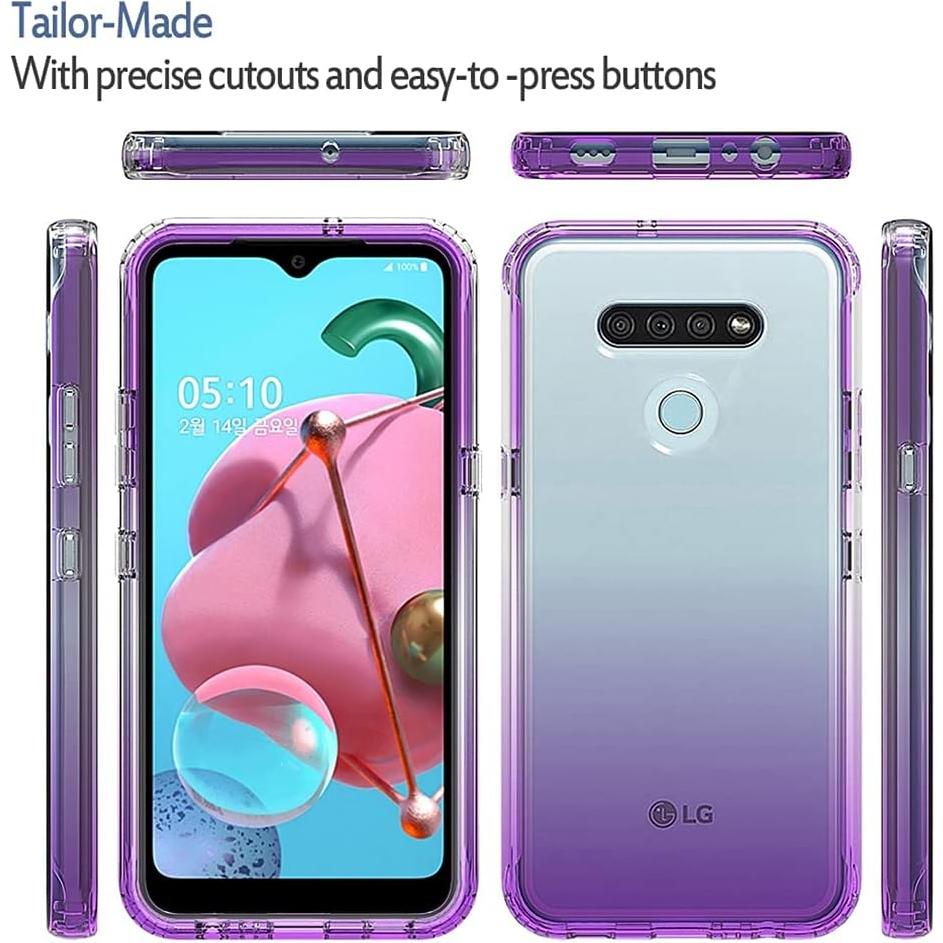 Funda Bumper Transparente LG K51/Q51 - Protección a Prueba de Golpes