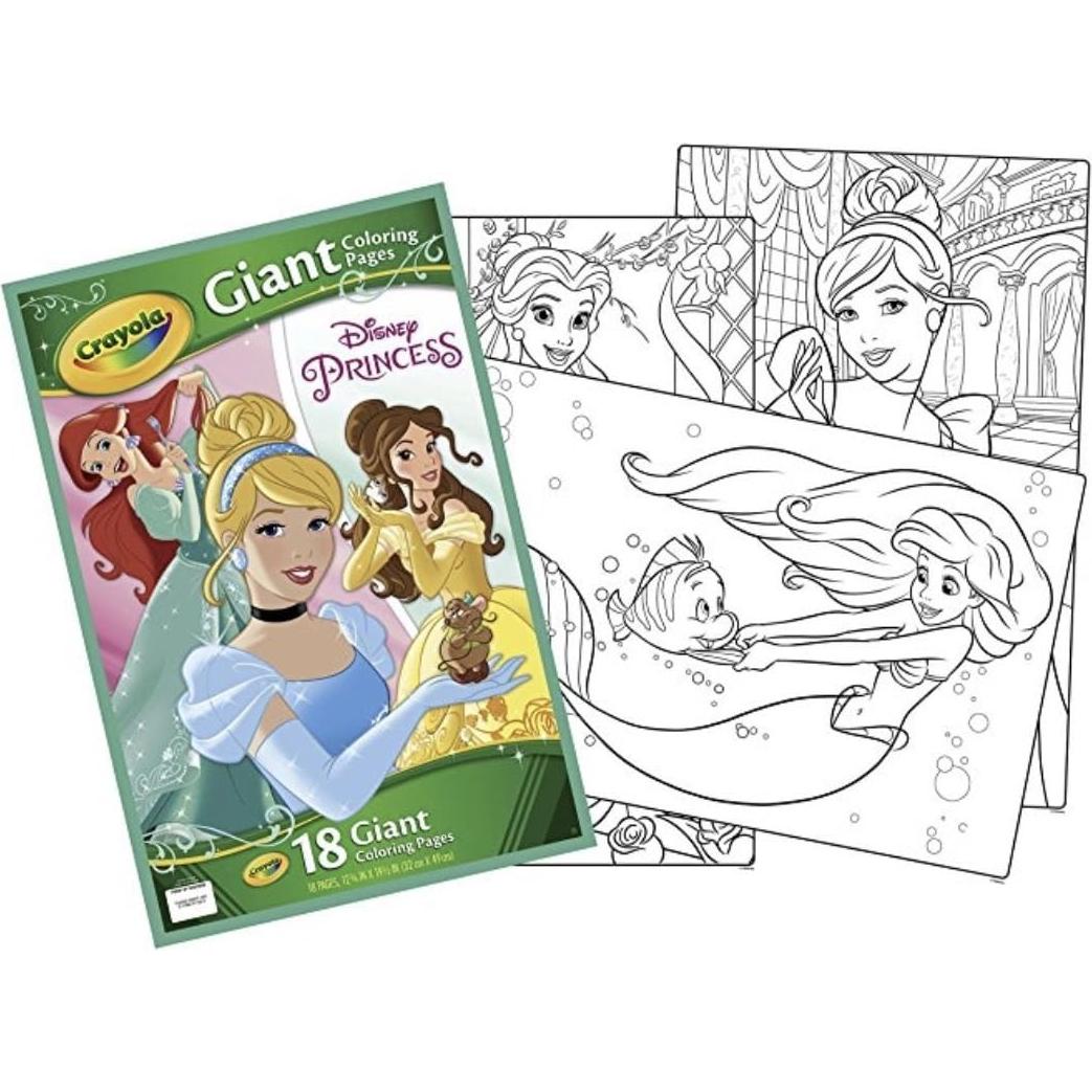Páginas Gigantes para Colorear Crayola - Princesas Disney
