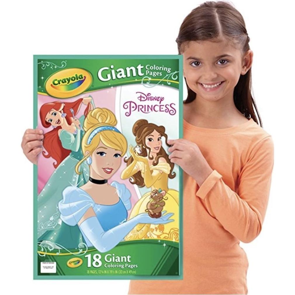 Páginas Gigantes para Colorear Crayola - Princesas Disney