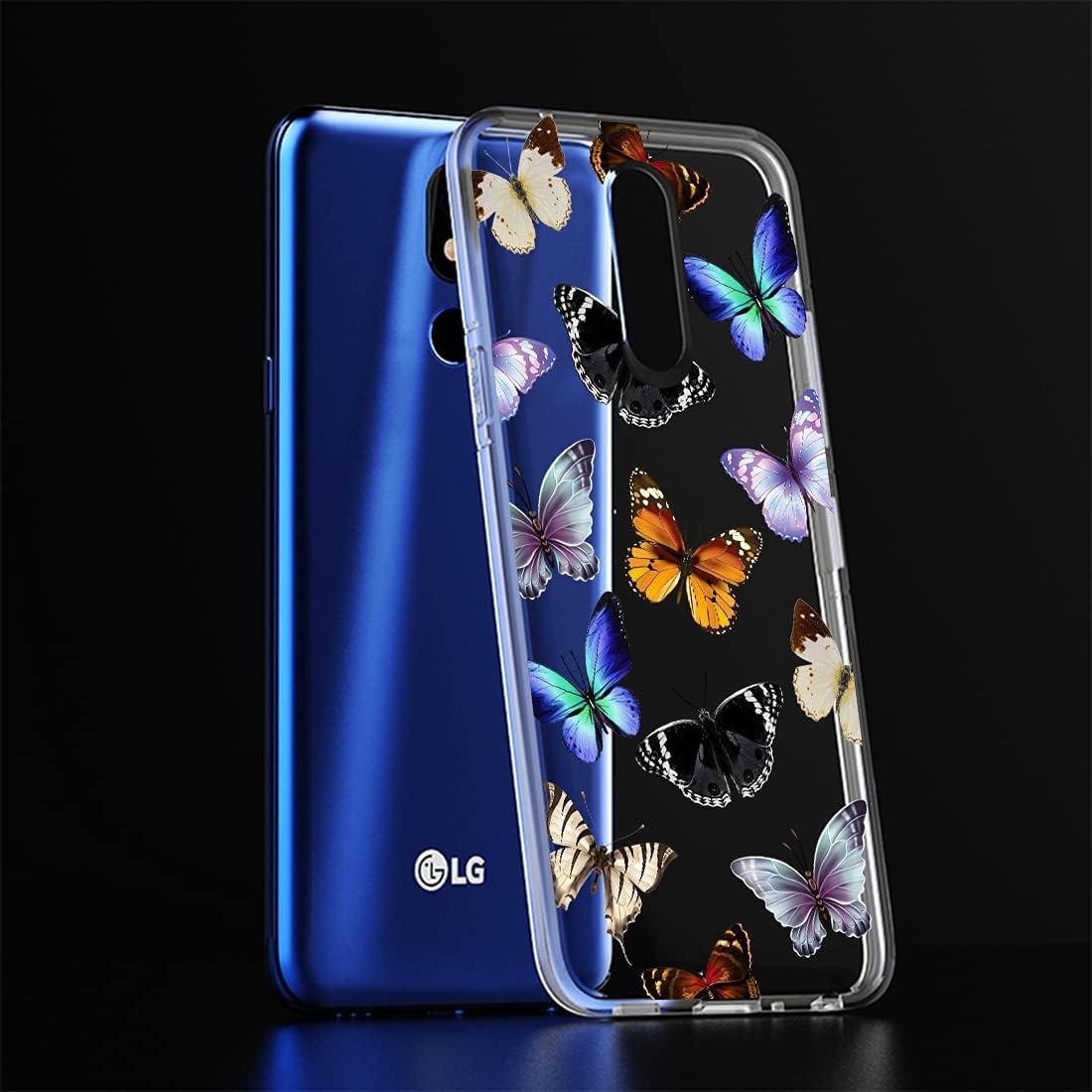 Funda Bumper Flexible TPU para LG Stylo 4/4 Plus/Q Stylus - Mariposa