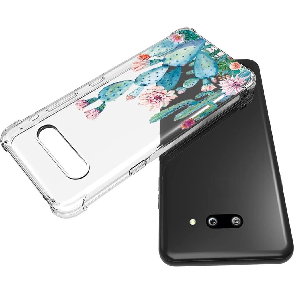 Funda Protectora TPU Floral para LG V60 ThinQ 5G - Cactus