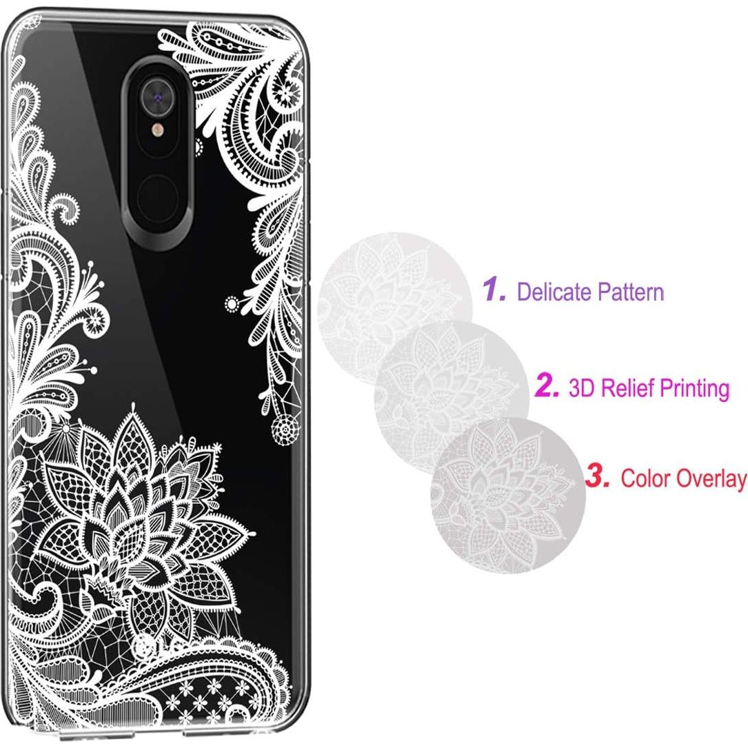 Funda Transparente Floral Sidande para LG Stylo 5 - TPU Delgado