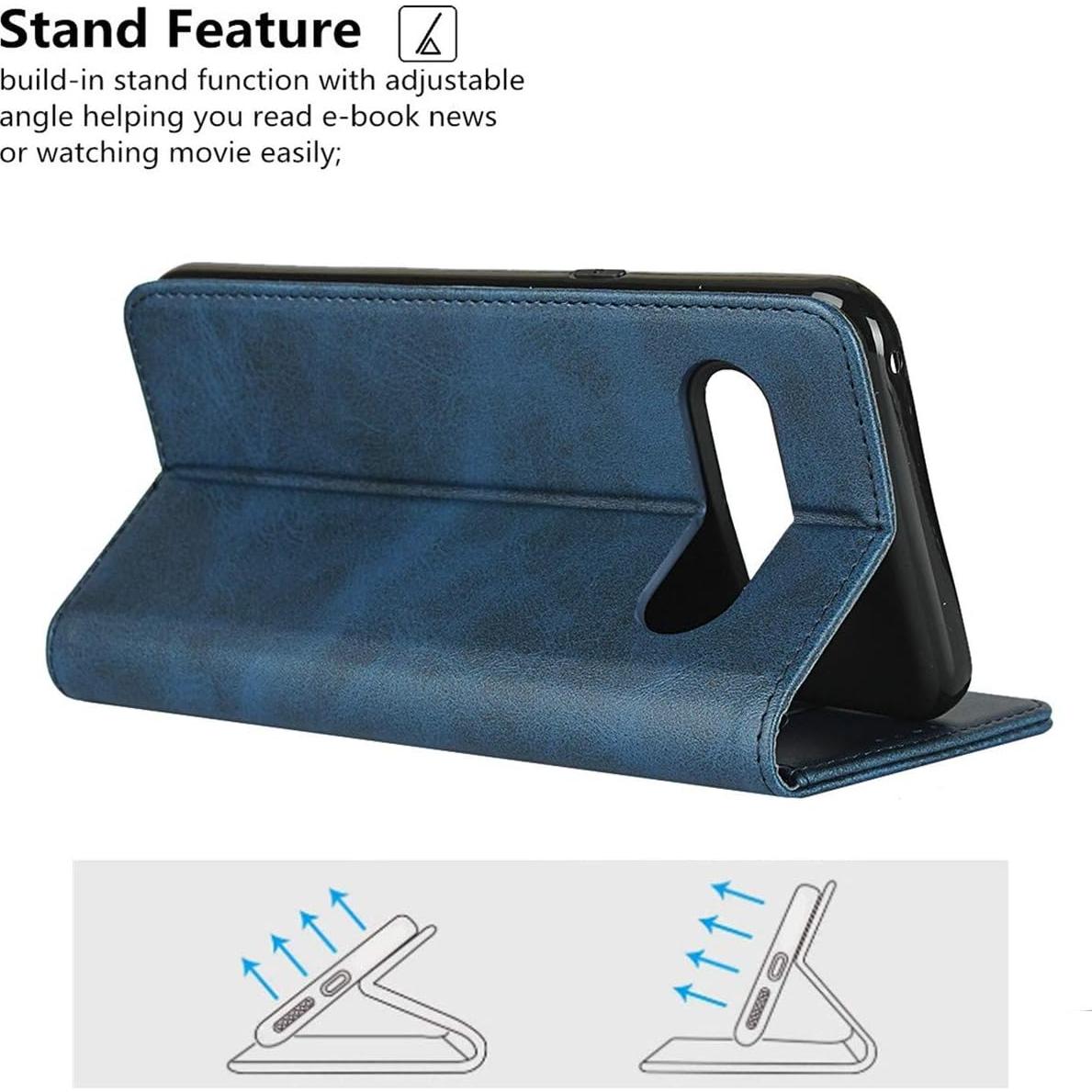 Funda iCoverCase para LG V60 ThinQ 5G - Cuero PU Magnético Azul