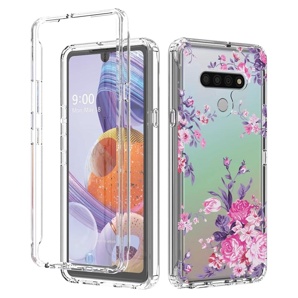 Funda protectora LG Stylo 6 Sidande, floral, TPU, clara