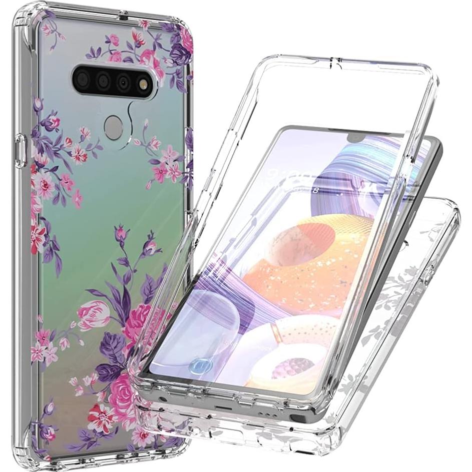 Funda protectora LG Stylo 6 Sidande, floral, TPU, clara