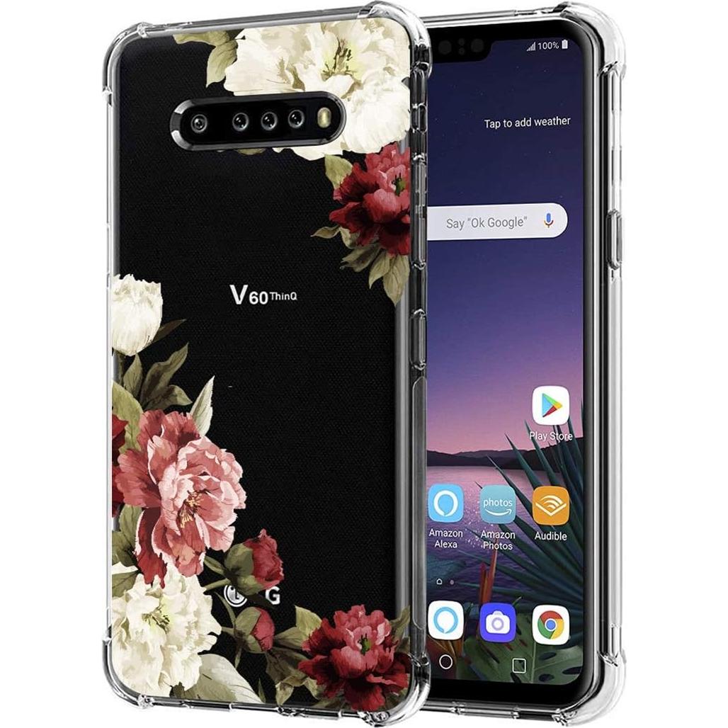 Funda Protectora TPU Floral para LG V60 ThinQ 5G - Ultra Clara