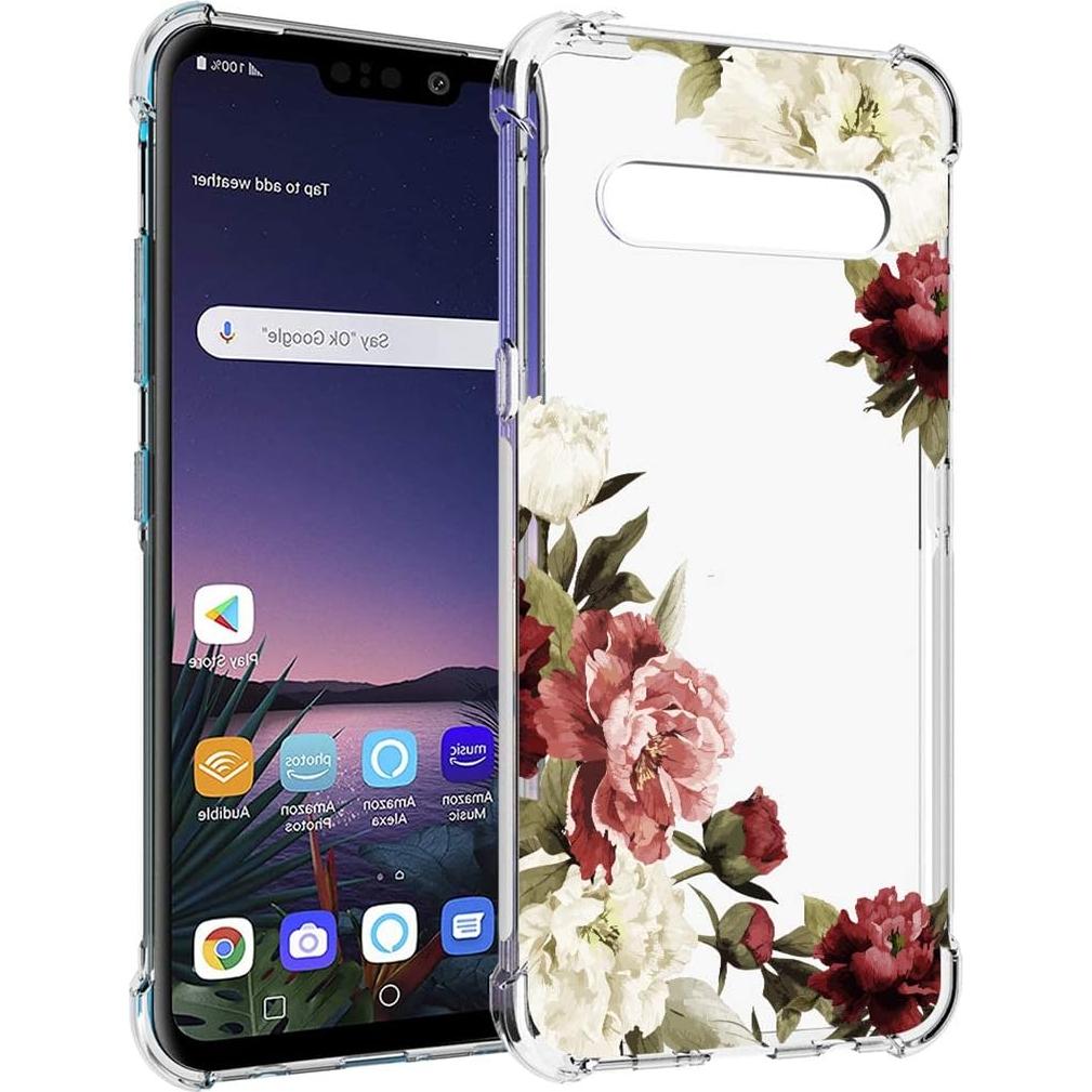 Funda Protectora TPU Floral para LG V60 ThinQ 5G - Ultra Clara