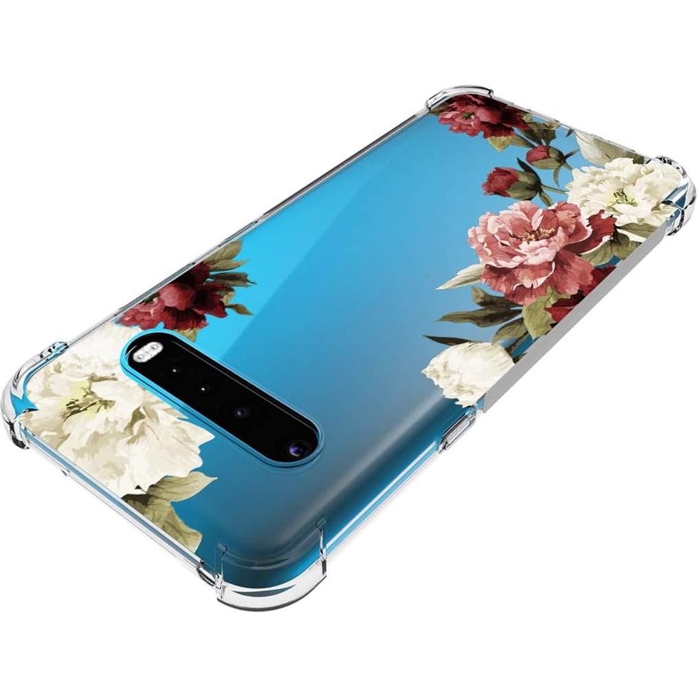 Funda Protectora TPU Floral para LG V60 ThinQ 5G - Ultra Clara