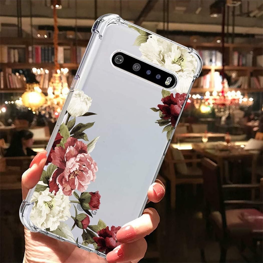 Funda Protectora TPU Floral para LG V60 ThinQ 5G - Ultra Clara