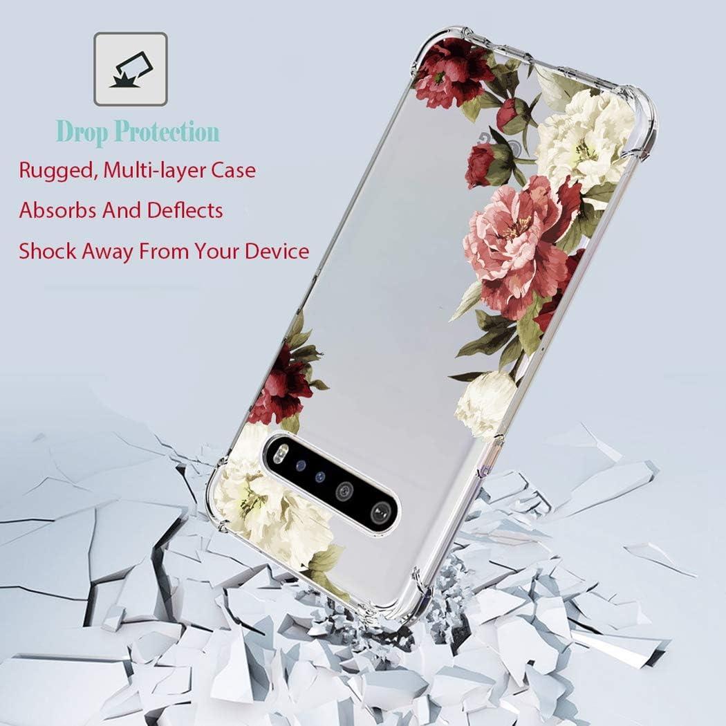 Funda Protectora TPU Floral para LG V60 ThinQ 5G - Ultra Clara