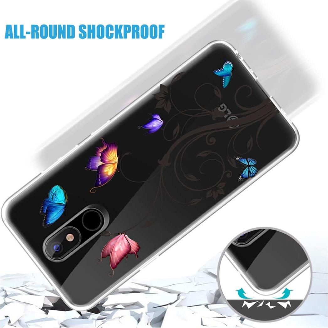 Funda Transparente TPU para LG Stylo 4/4 Plus/Q Stylus - Mariposa
