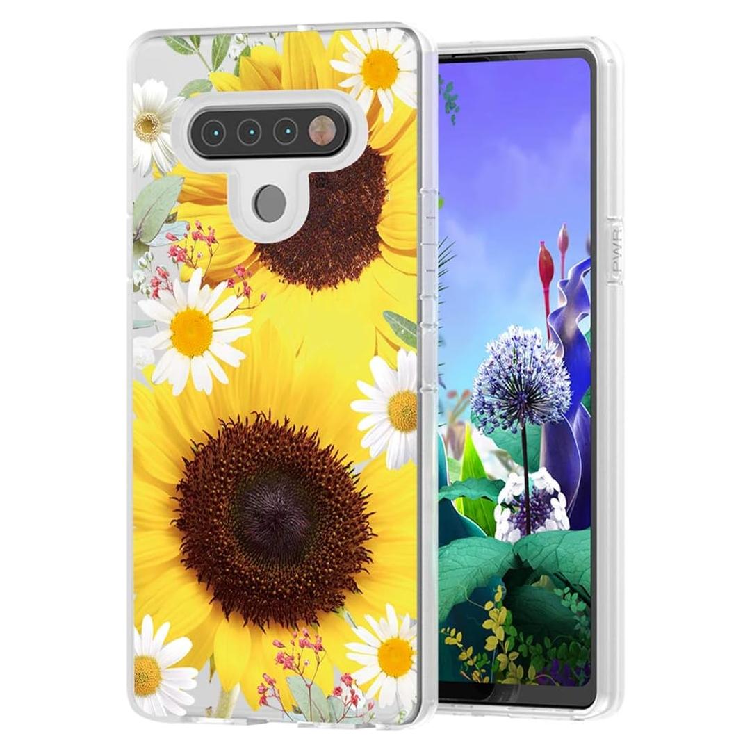 Funda TPU para LG K51/Q51/Reflect - Girasol, a prueba de golpes