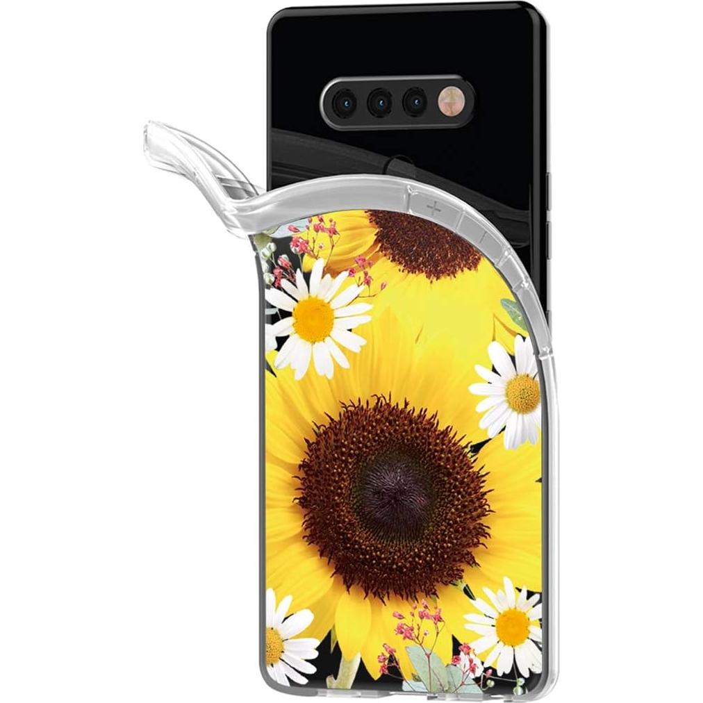 Funda TPU para LG K51/Q51/Reflect - Girasol, a prueba de golpes