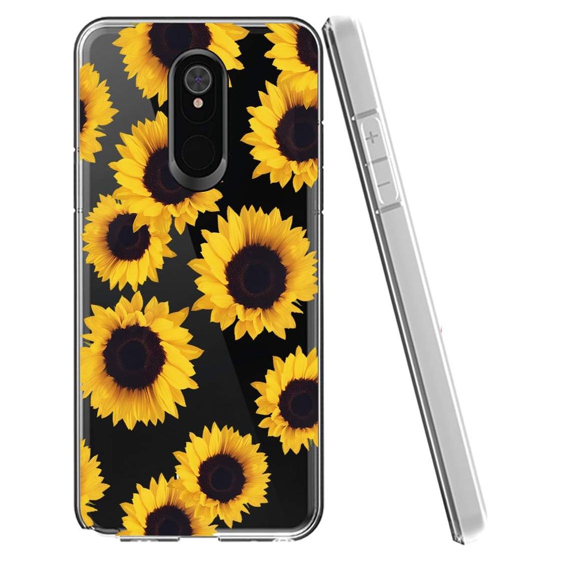 Funda TPU Floral Girasol para LG Stylo 5/5 Plus - Slim y Resistente