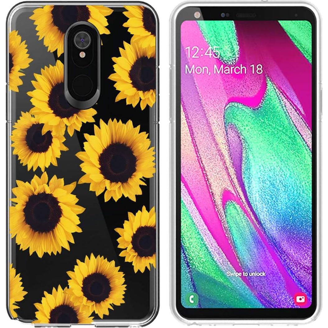Funda TPU Floral Girasol para LG Stylo 5/5 Plus - Slim y Resistente