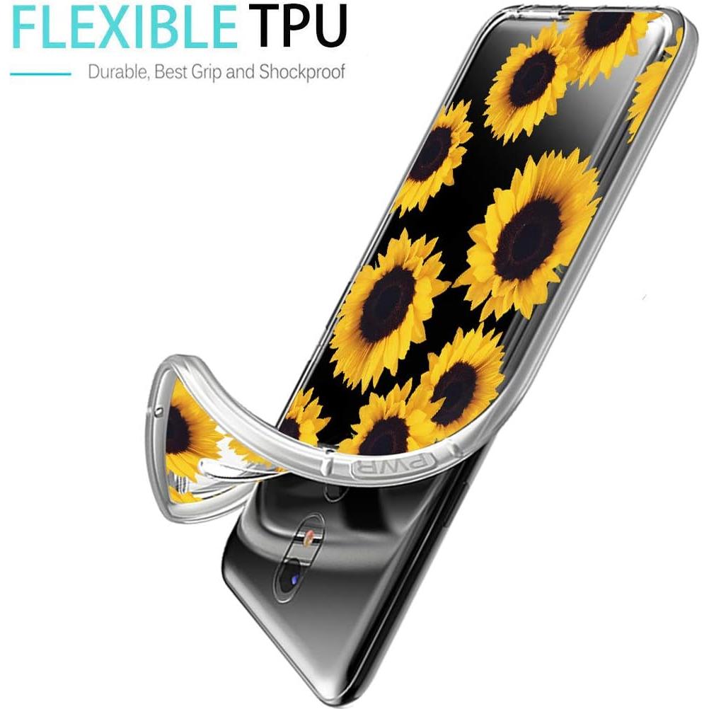 Funda TPU Floral Girasol para LG Stylo 5/5 Plus - Slim y Resistente