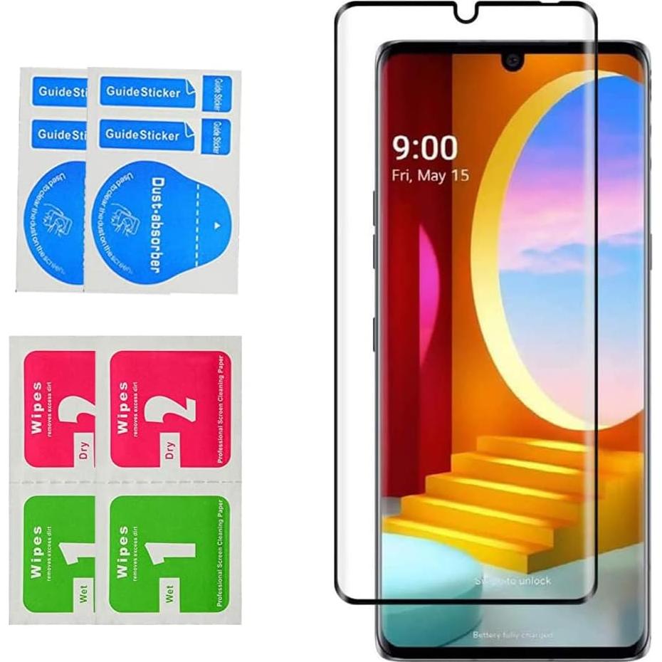 Protector de Pantalla de Vidrio Templado UPONEW para LG Velvet G9
