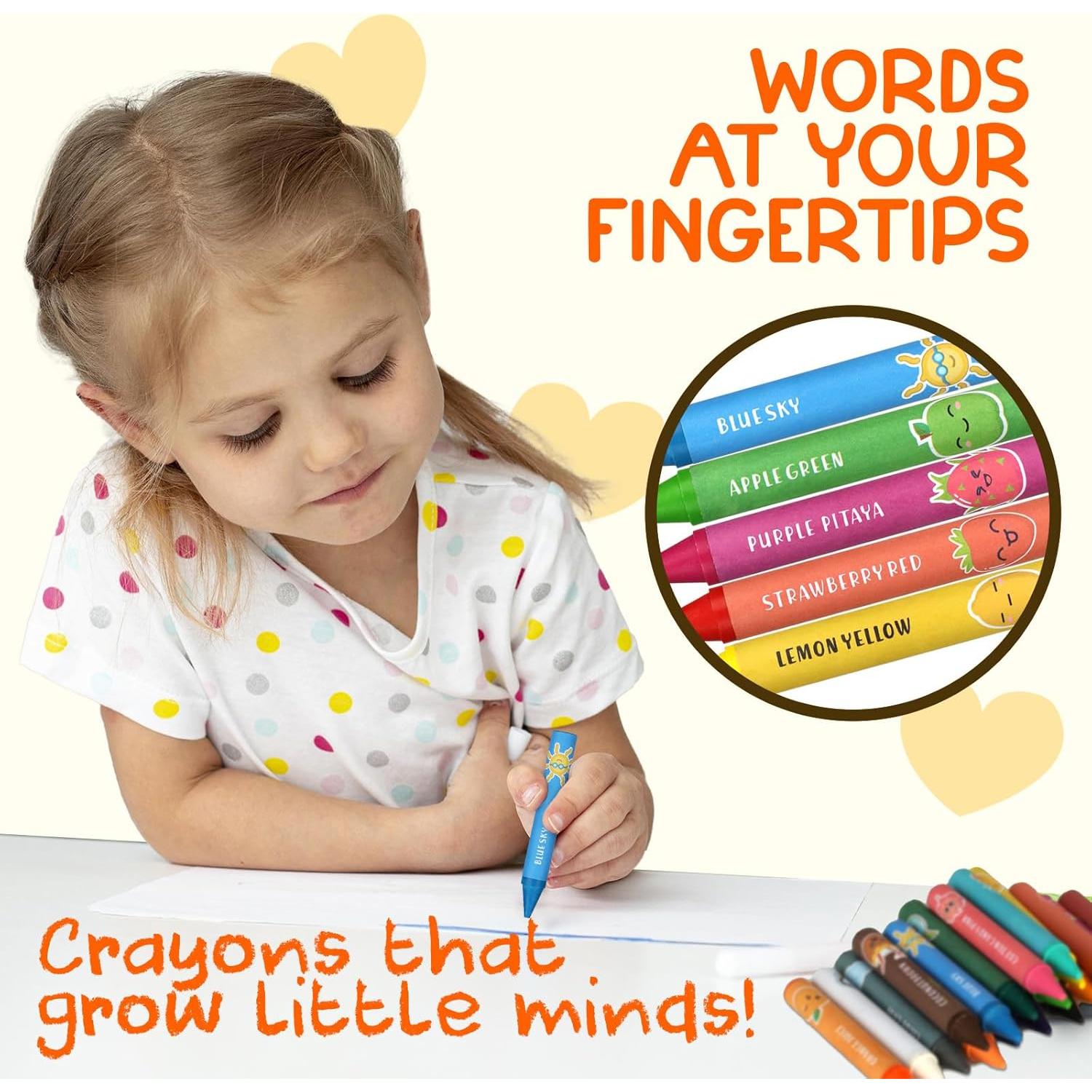 Crayones Jumbo ZENO 18 Colores No Tóxicos para Niños