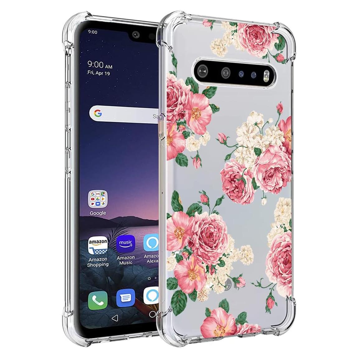 Funda TPU Rosa para LG V60 ThinQ 5G - Delgada y a Prueba de Golpes