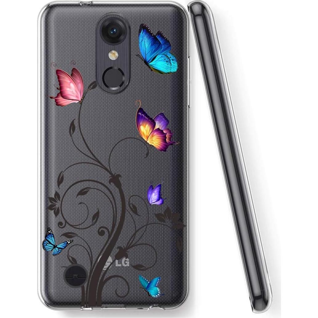 Funda protectora TPU clara para LG Aristo 3/2 Plus - Mariposa