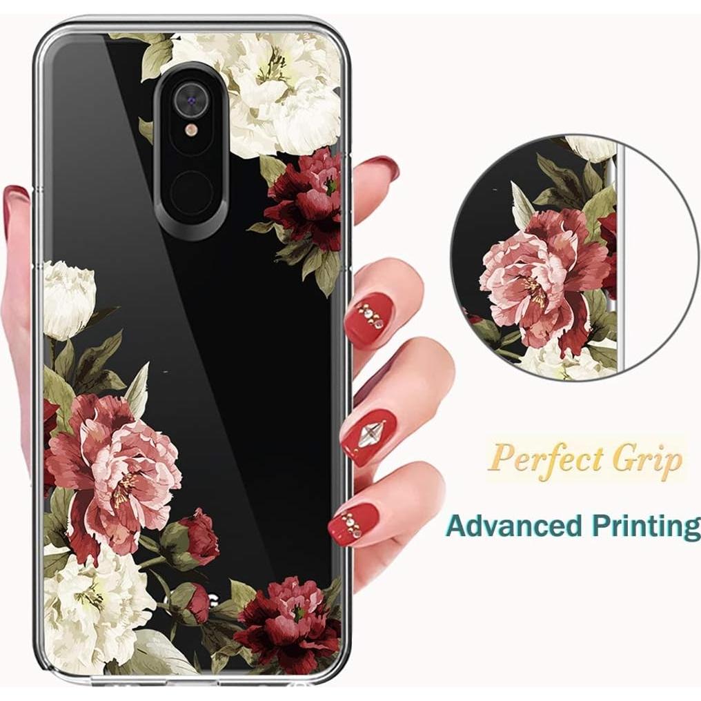 Funda transparente TPU para LG Stylo 5/5X/5 Plus/5V - Flor