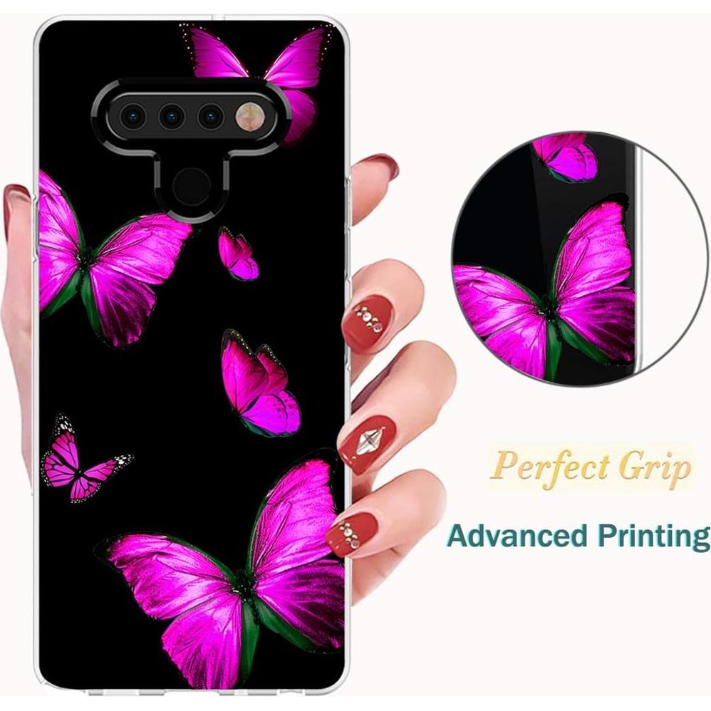Funda Bumper Transparente TPU Rosa para LG Stylo 6 - Zoeirc