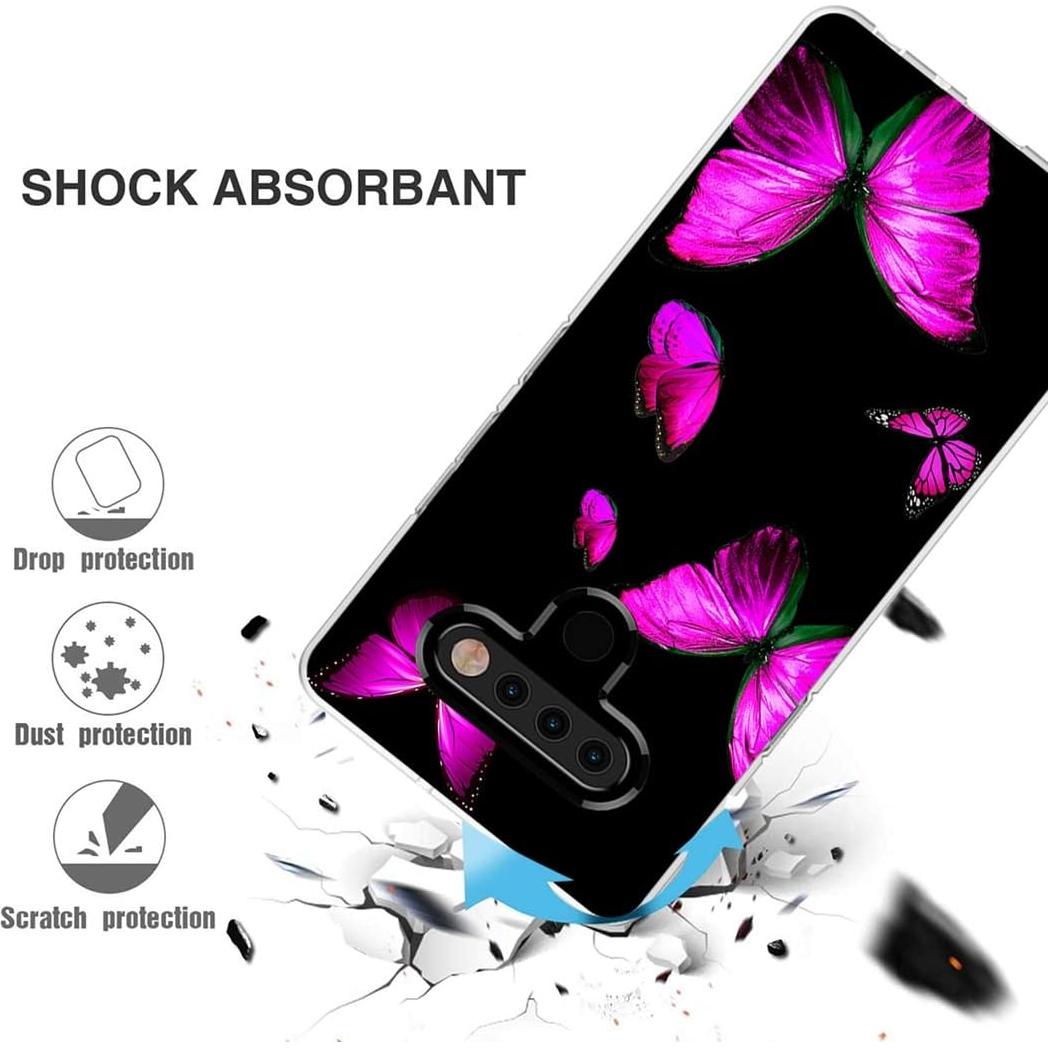 Funda Bumper Transparente TPU Rosa para LG Stylo 6 - Zoeirc