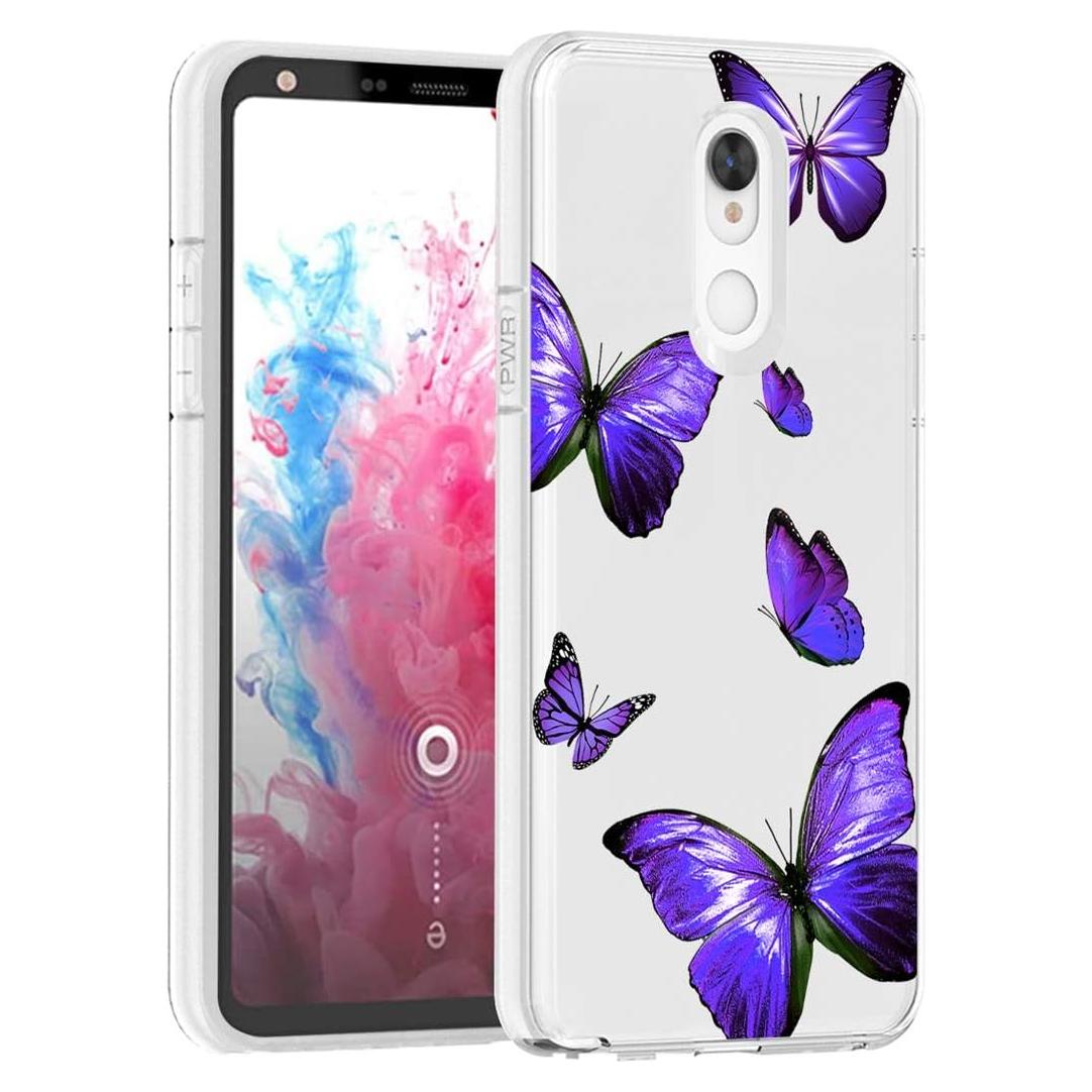 Funda TPU Mariposa Púrpura para LG Stylo 5/5X/5V/5 Plus