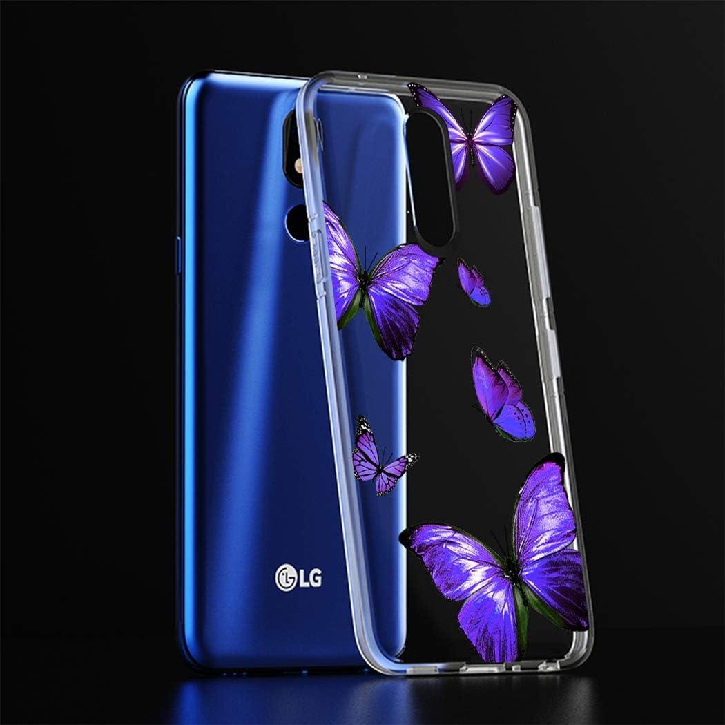 Funda TPU Mariposa Púrpura para LG Stylo 5/5X/5V/5 Plus