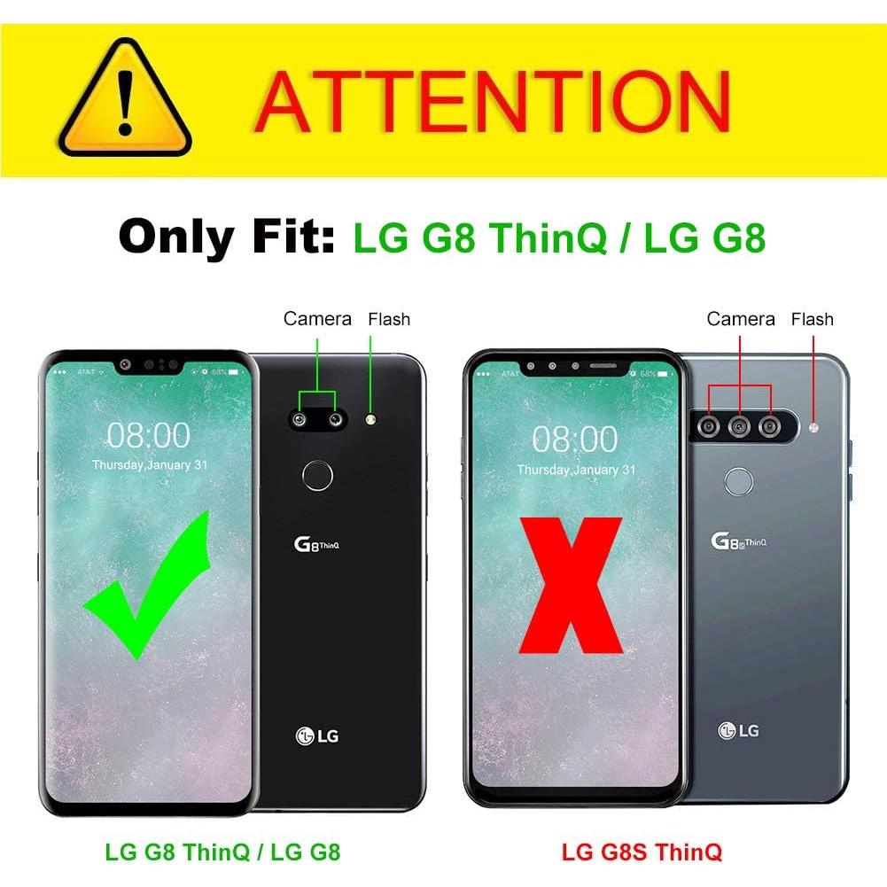 Funda Bumper Híbrida J&D para LG G8 ThinQ - Resistente a Golpes - Púrpura