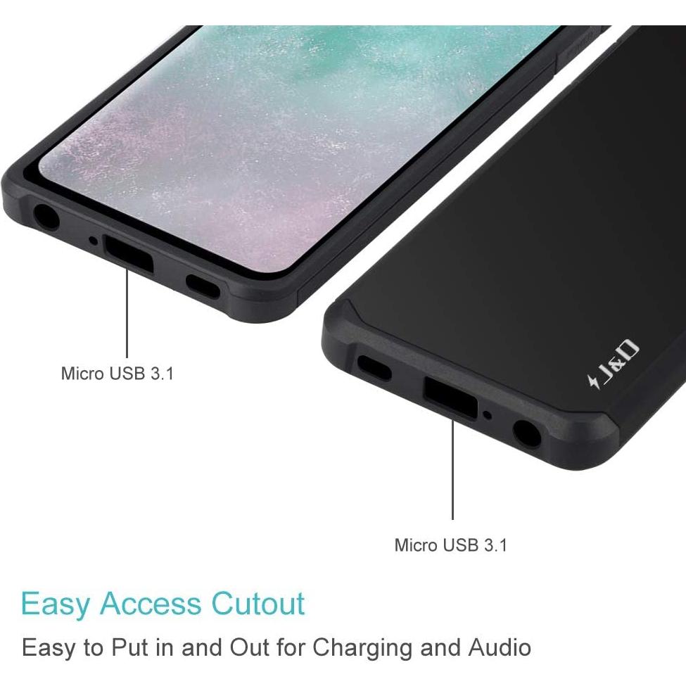 Funda Bumper Híbrida J&D para LG G8 ThinQ - Resistente a Golpes - Púrpura