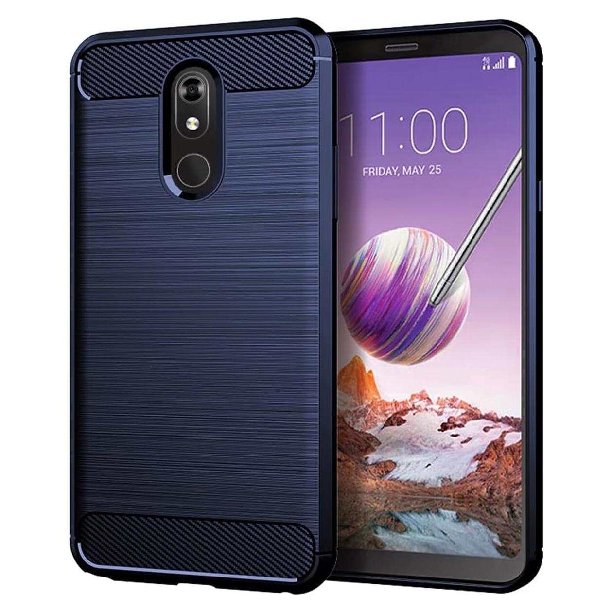Funda delgada TPU para LG Stylo 5/5X/5 Plus - Azul Marino
