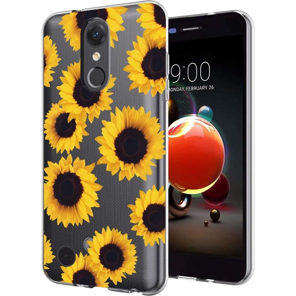 Funda de Silicona TPU Clara para LG Aristo 2/3 - Girasol