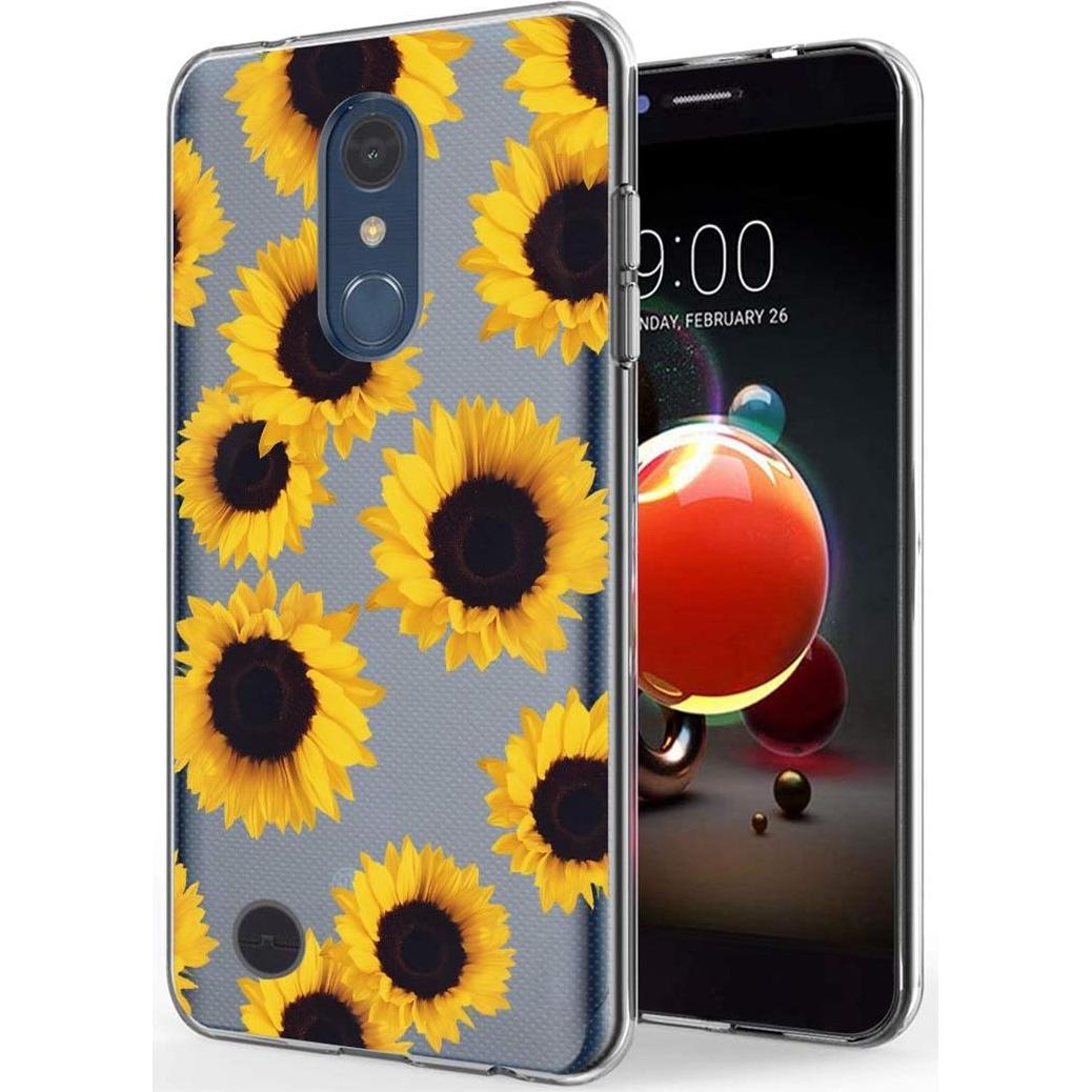 Funda de Silicona TPU Clara para LG Aristo 2/3 - Girasol