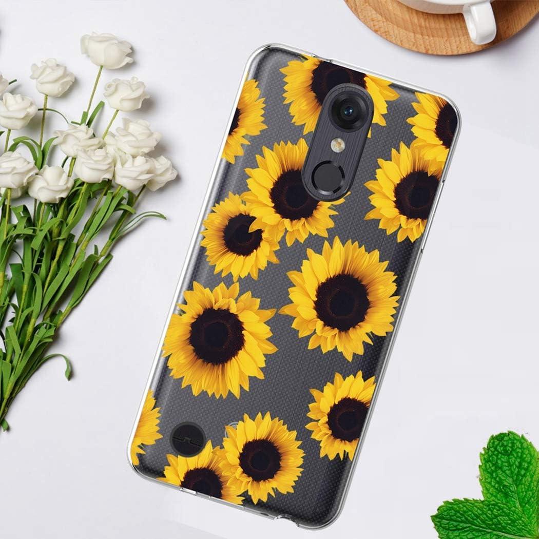 Funda de Silicona TPU Clara para LG Aristo 2/3 - Girasol