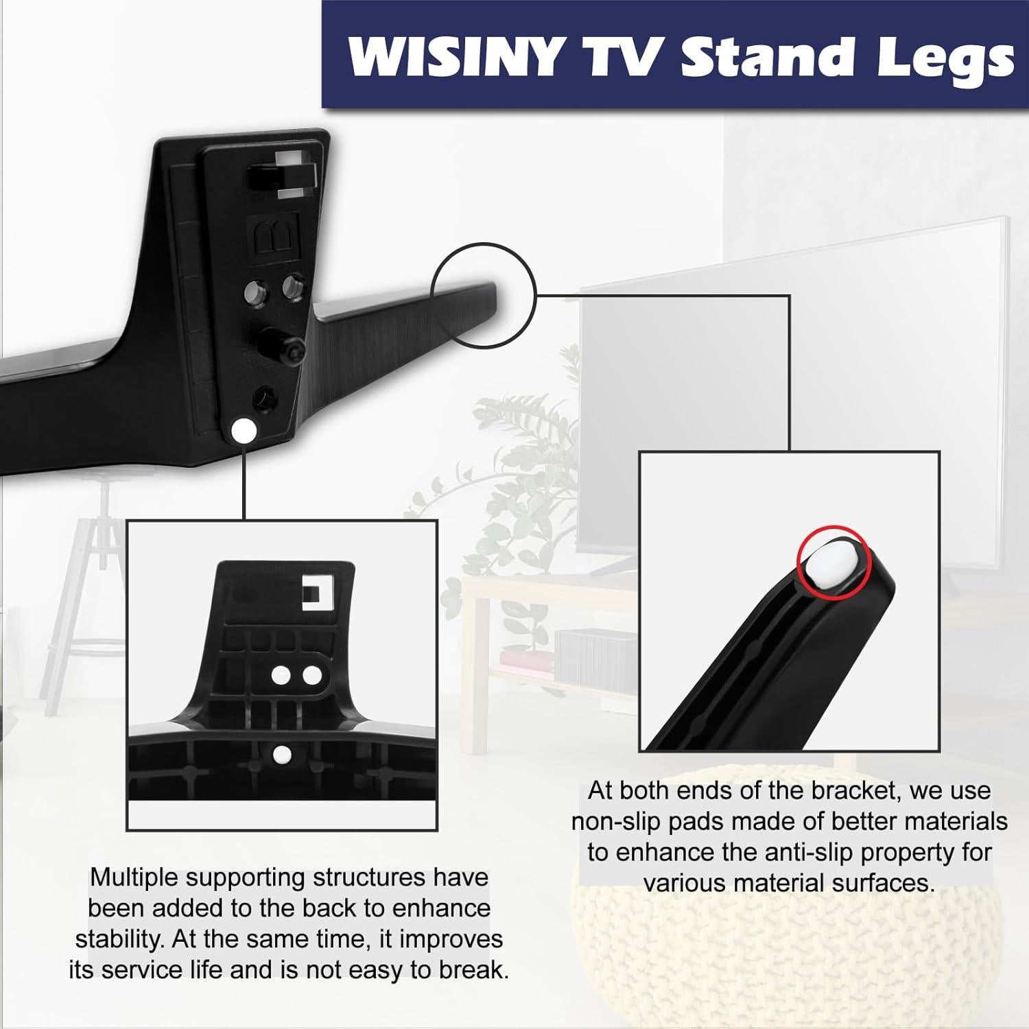 Patas de Soporte para TV LG 60-65 Pulgadas WISINY ABS