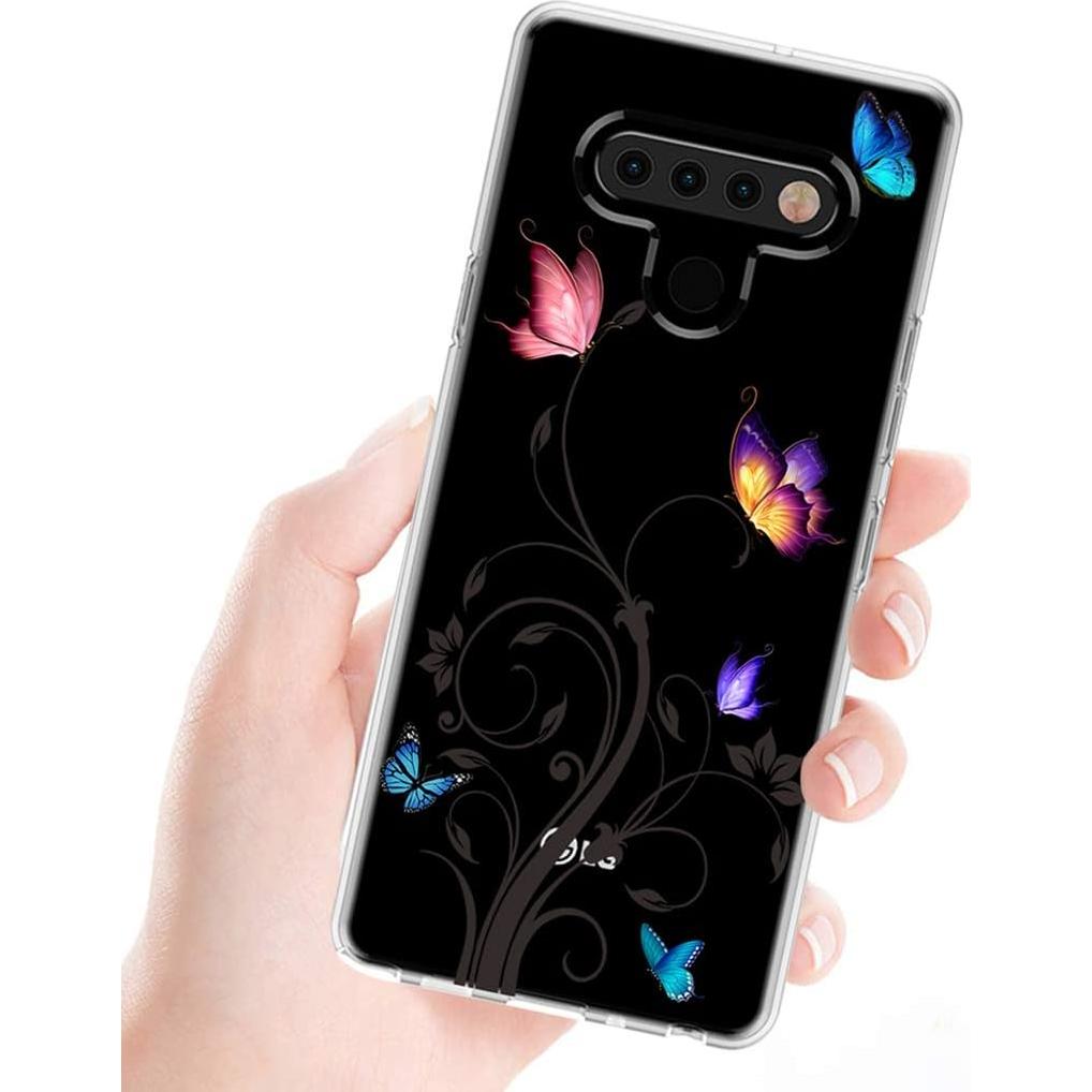 Funda TPU para LG Stylo 6 - Mariposa, Protección a Prueba de Golpes