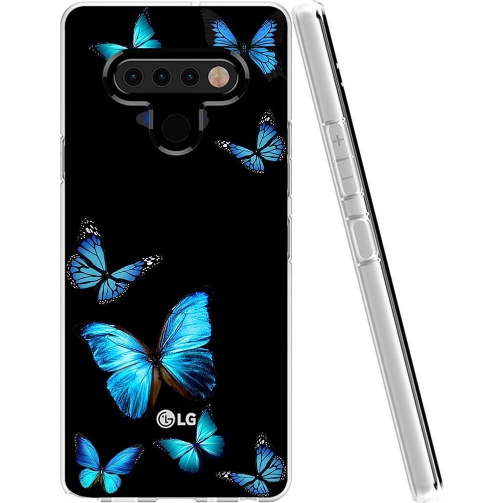 Funda TPU LG Stylo 6 Mariposa Azul - Protección Ultra Clara
