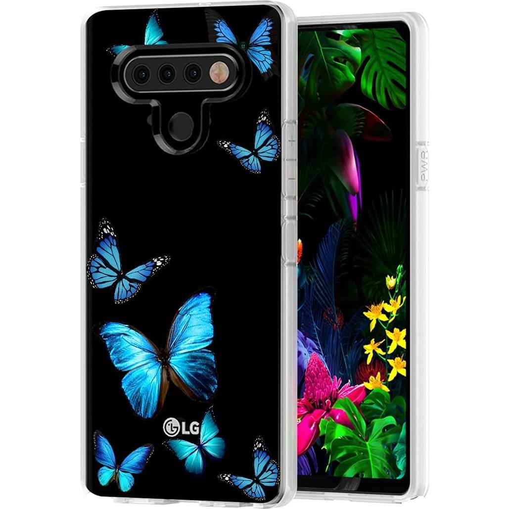 Funda TPU LG Stylo 6 Mariposa Azul - Protección Ultra Clara