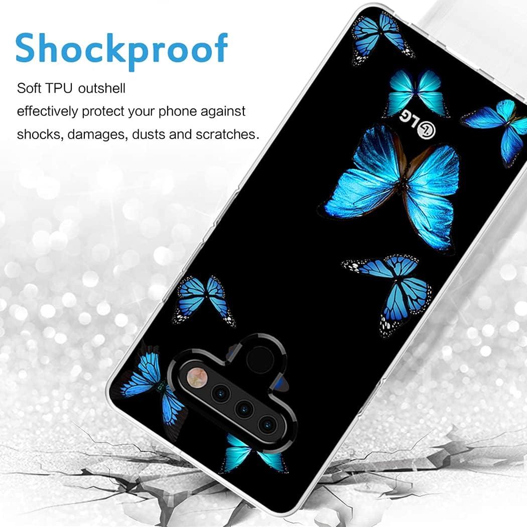 Funda TPU LG Stylo 6 Mariposa Azul - Protección Ultra Clara
