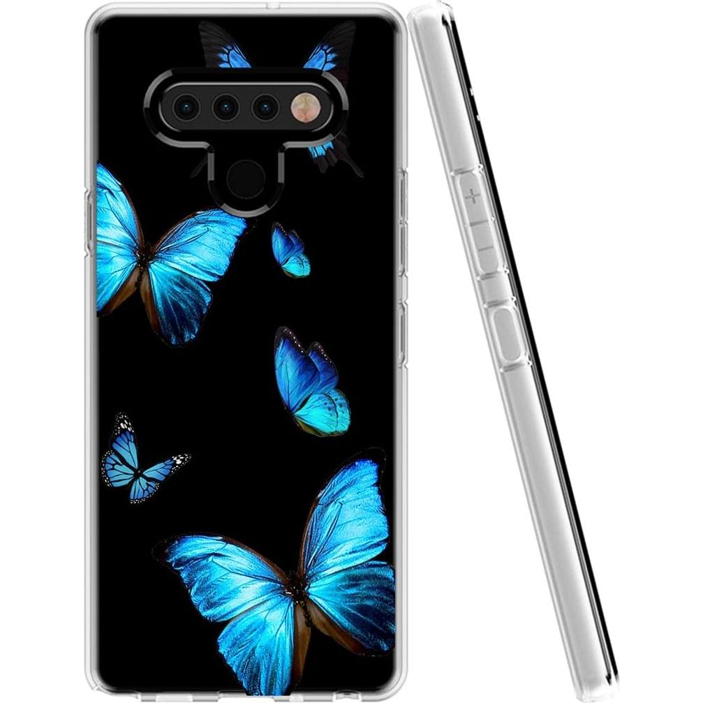 Funda Transparente TPU para LG Stylo 6 - Mariposa, Ligera y Protectora