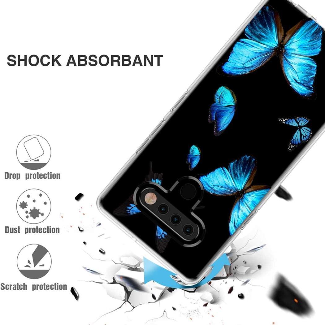 Funda Transparente TPU para LG Stylo 6 - Mariposa, Ligera y Protectora