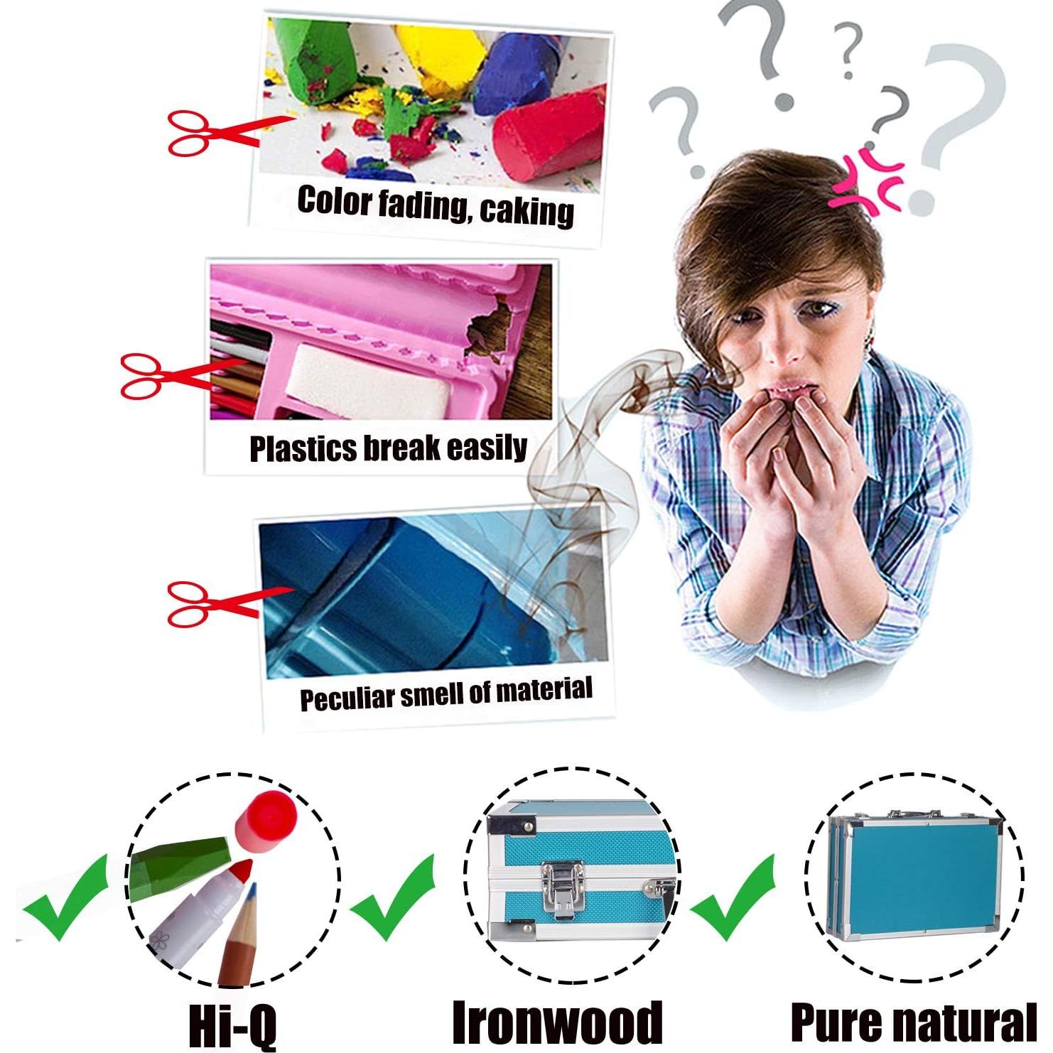 Kit de Arte KINSPORY Deluxe para Niños 5-12 Años - Azul