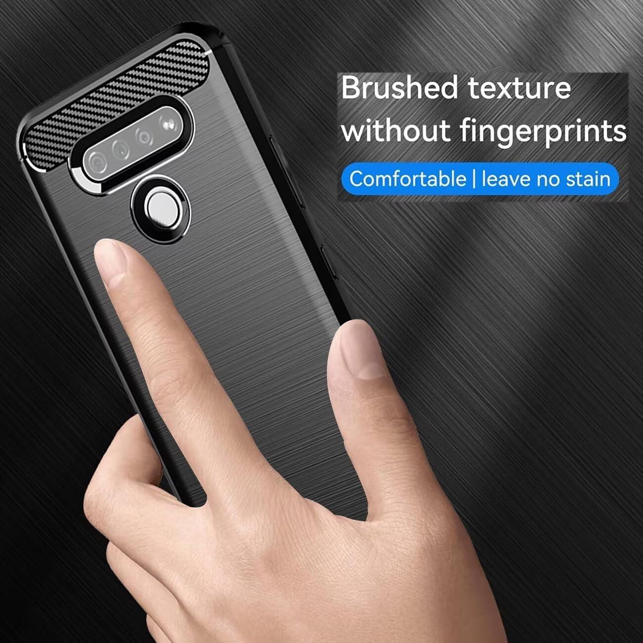 Funda LG K51 / Q51 TPU Carbono Negro Ultra Delgado