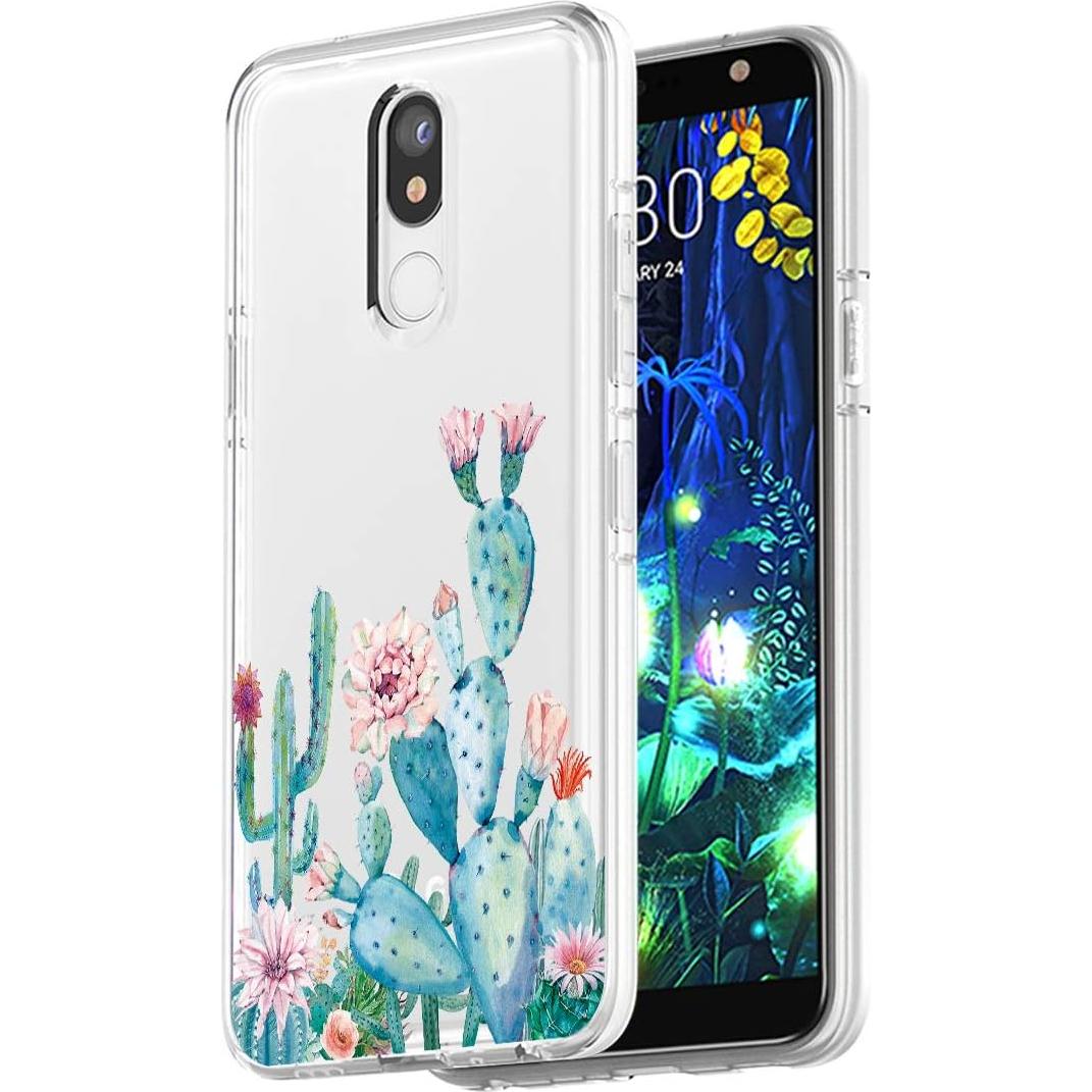 Funda TPU Transparente Floral para LG K40 / Solo / K12 Plus