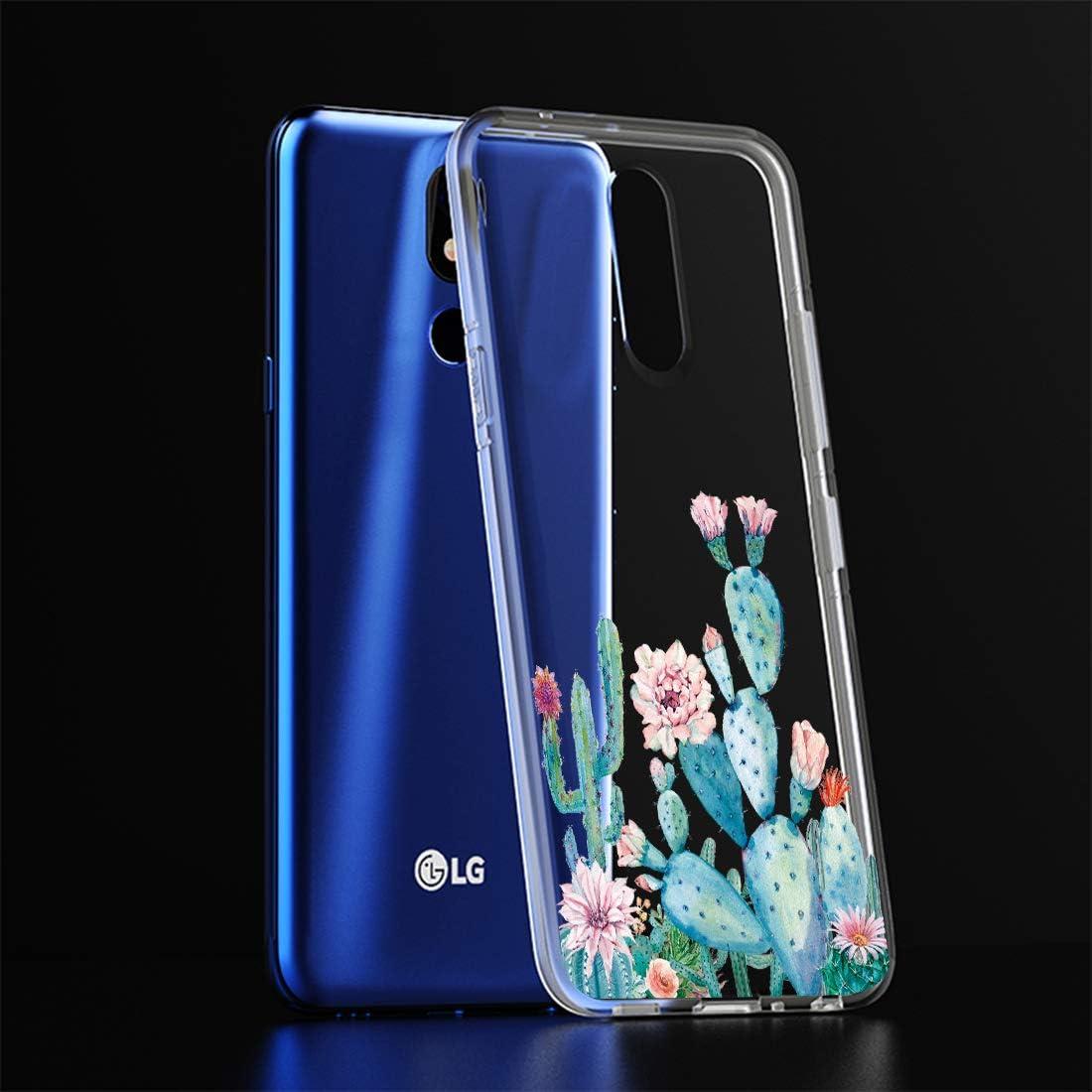 Funda TPU Transparente Floral para LG K40 / Solo / K12 Plus