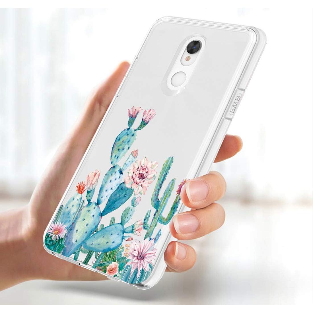 Funda TPU Transparente Floral para LG K40 / Solo / K12 Plus