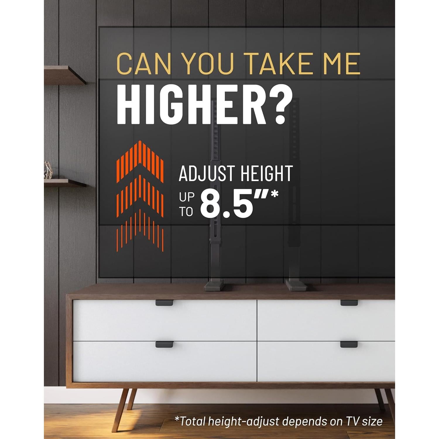 Soporte Universal ECHOGEAR para TV hasta 196 cm - Ajustable