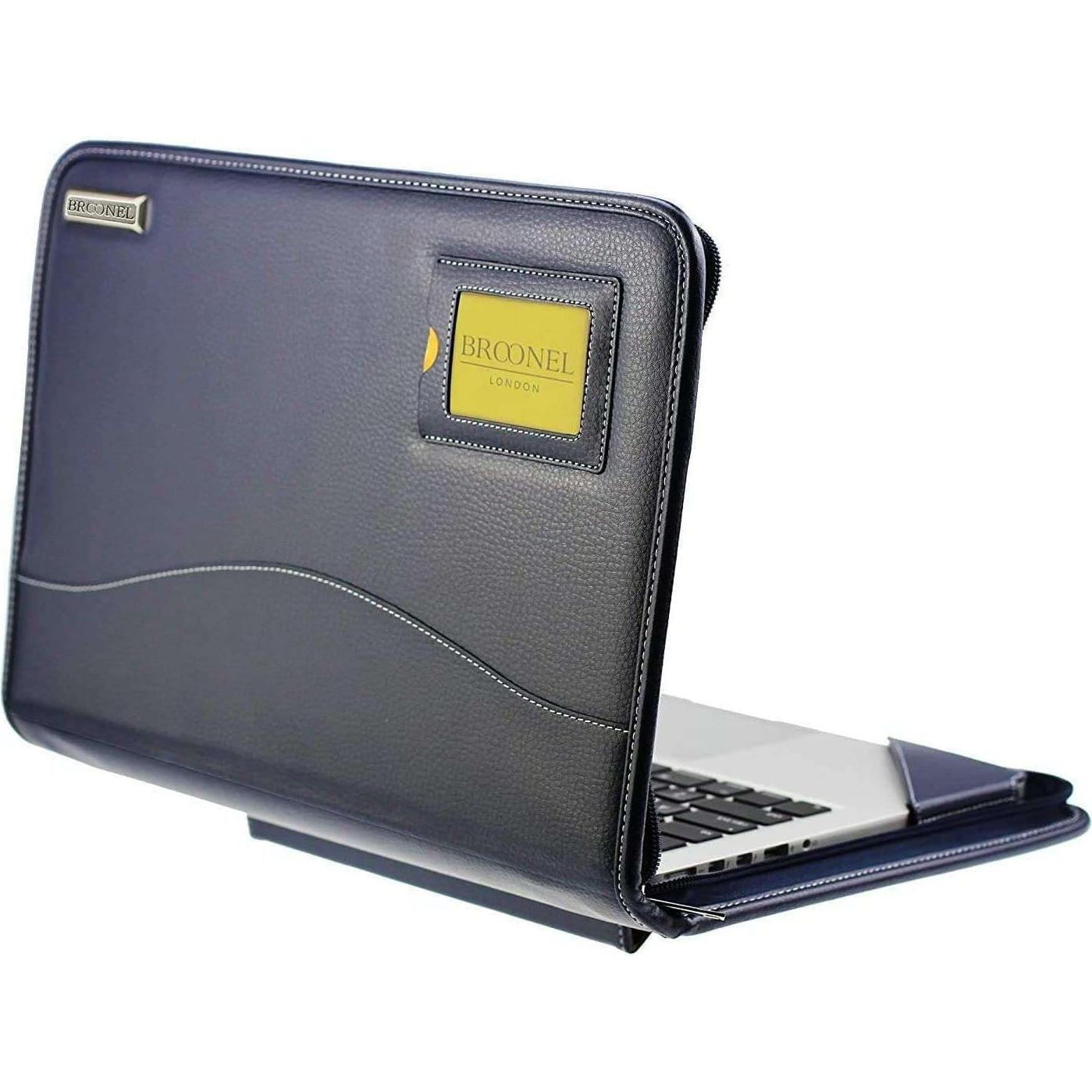 Funda de Cuero Azul Broonel para Laptop LG gram 17"