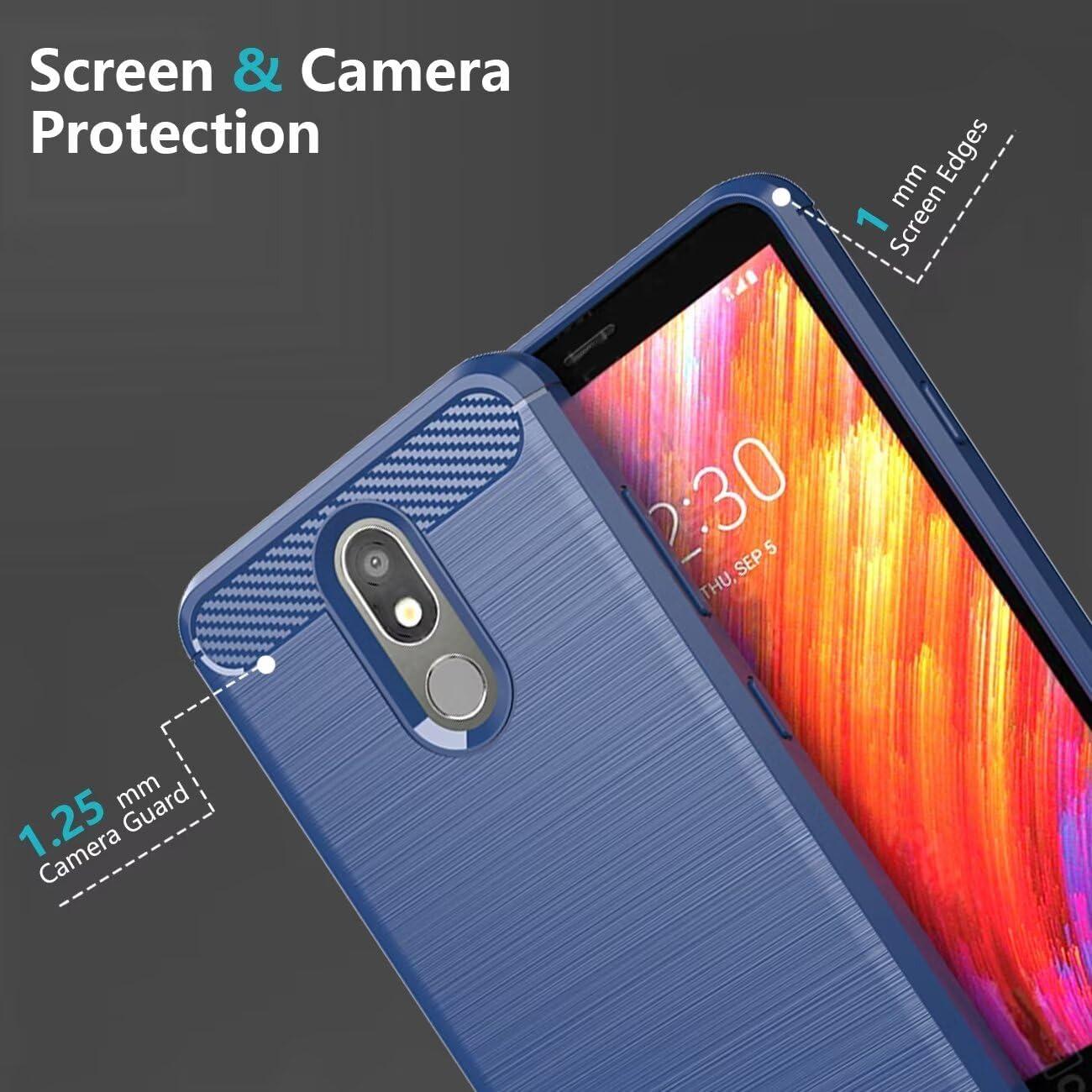 Funda Ultra Delgada TPU para LG Aristo 2/3/2+ Azul Marino